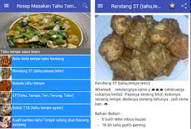 Bumbu sayur tahu tempe kuah pedas. Resep Masakan Tahu Tempe Apk Download For Android Latest Version 3 0 Com Mukhajadmedia Lenovo Resepmasakantahutempe
