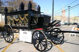Horse Drawn Hearse From Haben Funeral Home Hearse Horse Drawn Horses