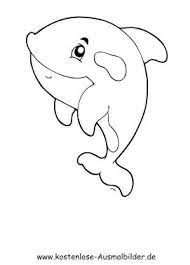 Ausmalbild Springender Delfin Ausdrucken Ausmalbilder Fische Ausmalen Fische Zeichnen