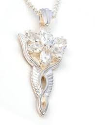 Arwen S Necklace Get A Piece Of Movie History Lovetoknow Immortal being, daughter of elrond, wife of aragorn, queen of gondor — arwen the elf lived quite a long and adventurous life even before frodo and friends. arwen s necklace get a piece of movie