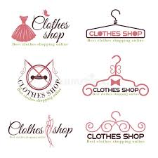 Clothes Shop Fashion Logo Vector Set Design Aff Fashion Shop Clothes Logo Design Ad Fashion Logo Shop Logo Design Shopping Outfit