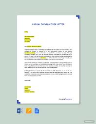 Free Casual Driver Cover Letter Template Word Doc Apple Mac Pages Google Docs Letter Template Word Cover Letter Template Cover Letter Template Free