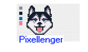 Husky Dog Pixel Art Pixel Art Pixel Drawing Dog Quilts