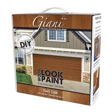 Giani Red Oak 2 Car Garage Kit Fg Wl Red 2 Kit Garage Door Paint Wood Garage Doors Wood Garage Kits