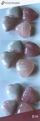 Rose Quartz Puffy Heart Puffy Heart Rose Quartz Crystal Rose Quartz