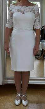 Hochzeitskleid, in weiß blau inkl tasche von einer schneiderin gefertigt. Brautkleid Kurz Ivory Grosse 38 In Kolitzheim Unterspiesheim Auf Kleinanzeigen De