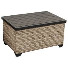 Find out the detailed pics here. Outdoor Wicker Storage Coffee Table Tropical Outdoor Coffee Tables By Gdfstudio Houzz