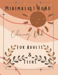 Amazon.com: Minimalist Boho Coloring Book for Adults & Teens: Abstract  Coloring Pages