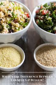 Maybe you would like to learn more about one of these? What Is The Difference Between Bulgur And Couscous Bulgur Couscous Cooking Grains