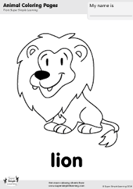 Jungle animal colouring sheets total update. Lion Coloring Page Super Simple