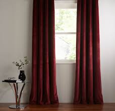 The velvet heavyweight grommet top window curtain panels bring a rich and luxurious look and feel to any room. Claret Coloured Curtains
