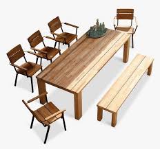 Traditional bench tables are rectangular shapes, though round or ovals will work in certain settings and generally take up less space. Barlow Tyrie Titan 8 Seater Garden Dining Table With 1 Bench And 5 Dining Armchairs Rustic Teak Plus A Free Care Product Popular Sets Sale Barlow Tyrie Garden Furniture