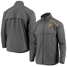 Shop jh design vegas golden knights apparel including jackets, hoodies and more! Men S Fanatics Branded Gray Gold Vegas Golden Knights Authentic Pro Rinkside Full Zip Jacket