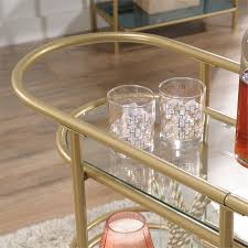 Exceptional gold bar cart target information is readily available on our website. Sauder Coral Cape Modern 3 Shelf Glass And Metal Bar Cart In Satin Gold 424014