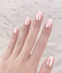 The elegant etching found on the ring fingers makes this a truly unique design you can make a statement with. 21 Perfect Wedding Nail Ideas To Shine Weddinginclude Rose Gold Nails Metallic Nails Wedding Nails