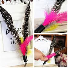 My kitty loooooves this toy. Doubleer Da Bird Cat Toy Refill Replacement Feather Teaser Pole Cat Funny Feather Toys