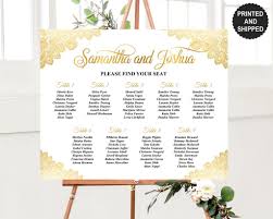 Gold Lace Seating Chart To Buy In 2019 Wedding Table