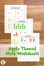 This page has a collection of color by number worksheets. Apple Math Worksheets