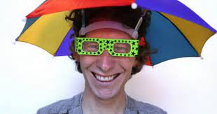 Umbrella Hat Lol Rainbow Umbrella Umbrella Headwear