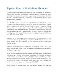 This post answers common plumbing questions for beginners. Tips On How To Find A Best Plumber