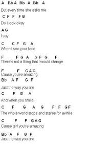 Bruno Mars Just The Way You Are Piano Notes Flute Sheet Music Bruno Mars By Kathy Flute Sheet Music Piano Sheet Music Letters Clarinet Sheet Music
