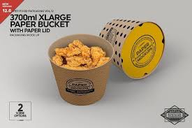 We designed for you modern and premium quality free moving box mockup that help you to showcase brand packaging designs for presentation. Xl Paper Bucket Paper Lid Mockup Food Box Packaging Food Packaging Packaging Mockup