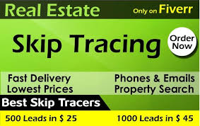 Skip tracing is a disciplined, highly effective method of finding sellers. Provide Best Skip Tracing For Real Estate Business By Safiullah837 Fiverr