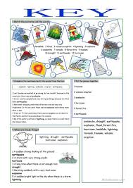 Natural Disasters Vocabulary Exercises Worksheet Free Esl Printable Worksheets Made By Teachers Vocabulary Exercises Natural Disasters Worksheets For Kids