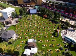 Visited in the spring of , went there for a cup of coffee with some friends, but could not ignore. Orange Pop Up Cinema Iasi Skepsis Advertising