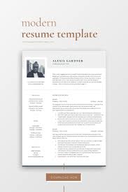 Elegant Resume Template With Photo Instant Download Cv Etsy In 2020 Resume Design Inspiration Modern Resume Design Resume Design Creative