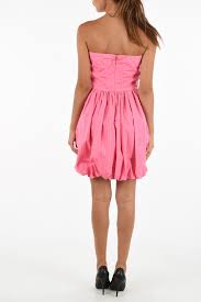 Abito scollo a cuore spalline trasparenti. Msgm Vestito A Palloncino Scollo A Cuore Donna Glamood Outlet