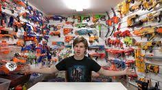 I finally built a display rack for my nerf guns. Nerf Storage