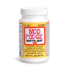 Mod Podge Matte Jar 8 Oz Clear Mod Podge Matte Mod Podge Podge