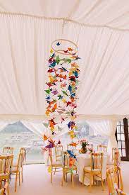 Top 6 Wedding Decor Trends For 2020 2021 Brides Wedding Forward Rainbow Wedding Origami Wedding Wedding Decorations
