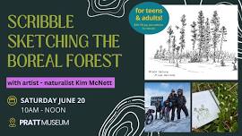 Scribble Sketching the Boreal Forest with Kim McNett