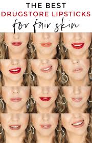 The Best Drugstore Lipsticks For Fair Skin 16 Lip Swatches Lipstick For Fair Skin Best Drugstore Lipstick Drugstore Lipstick