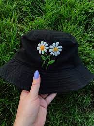 Accessories Hats Etsy Custom Embroidered Bucket Hat In 2020 Stickerei Mode Stickereimuster Sticken Und Nahen
