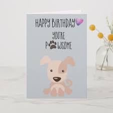 We're covering everything you need to know to throw a dog birthday party. Happy Birthday From The Dog You Re Pawsome Paw Card Zazzle Com In 2021 Dog Birthday Card Happy Birthday Cards Happy Birthday Mom