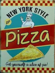 Plaque Metal Publicitaire Vintage Pizza New York Style Tofmobile Publicite Vintage Cadre Cuisine Alimentation