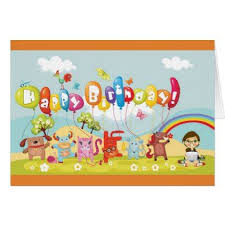 Funny Happy Birthday Message For Kids Colourful Kids Birthday Card Zazzle Com Happy Birthday Kids Funny Happy Birthday Wishes Birthday Cartoon
