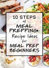 10 Steps Of Meal Prepping Recipe Ideas For Meal Prep Beginners Meal Prep For Beginners Meal Prep Meals