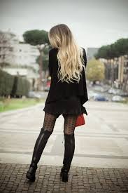 Pantyhose pic entitled short skirt,pantyhose and boots. Otk Boots A Touch Of Red Fashion Tights