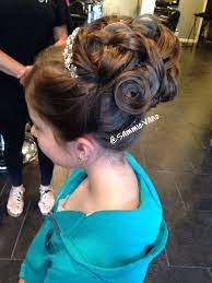 Communion Girl Updo Upstyle Hair Flower Girl Hairstyles Updo Girls Updo Hair Styles