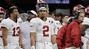 Philadelphia quarterback jalen hurts watches from the sideline as his team plays washington. Alabama Quarterback Jalen Hurts Cuts Off Signature Dreads After Championship Win Columbus Ledger Enquirer