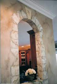 Our ready made hanging baskets are perfect for adorning your frontdoor, archway or wall, simply attach them to a bracket! Glazing Done Around Walls With A Broken Stone Arch To Frame It In This Is Wrapping The Archway Regann Hunt Royst Stone Archway Faux Painting Walls Faux Walls
