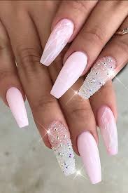 Gorgeous coffin nails with glitter design ❤ perfect coffin acrylic nails designs to sport this season ❤ see more ideas on our blog!! 12 Ways To Wear Coffin Shaped Nails Design Ideas For Ballerina Nails