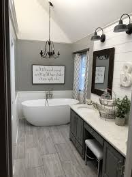 35 Shocking Modern Master Bathroom Decorating Ideas Page 21 Of 35 Farmhouse Bathroom Decor Modern Master Bathroom Bathroom Floor Tiles