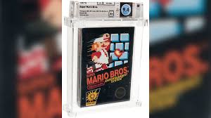 In the minigame face lift, the logo in the background reads super bowser 64. A Rare Unopened Super Mario Bros Video Game Sold For 114 000 Cnn