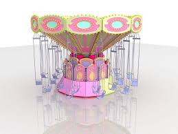 Amusement Park Ride Flying Scooter 3d Model 3d Studio Files Free Download Amusement Park Amusement Park Rides Paper Art