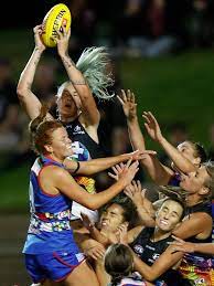 Which is to say that we meet the game begins, and within a minute harris plucks a mark. Aflw Tayla Harris Getting A Documentary Film After Statue Herald Sun